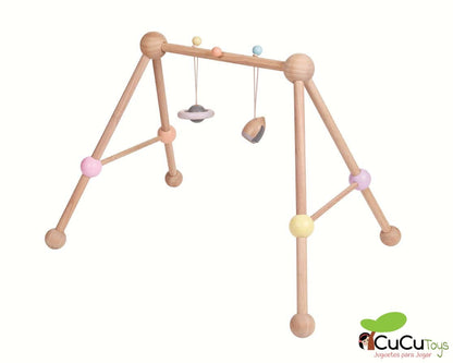 Baby gym in pastel tones