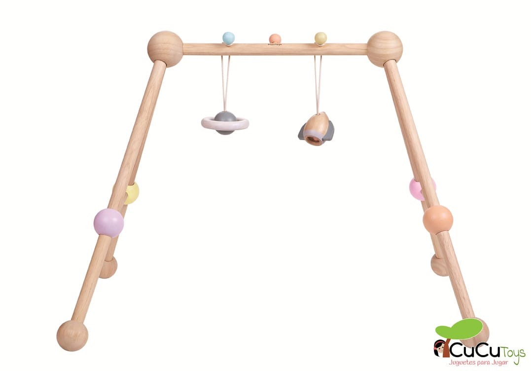 Baby gym in pastel tones