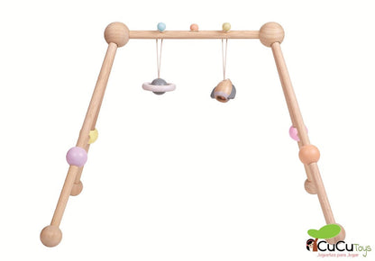 Baby gym in pastel tones