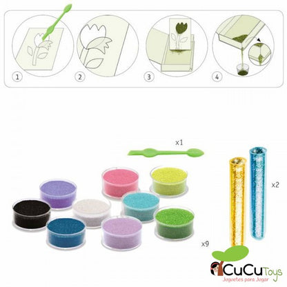 Areias Coloridas Maravilhas da Floresta, Brincadeira Criativa