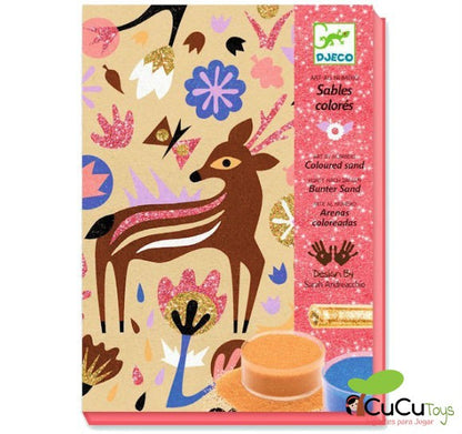 Areias Coloridas Maravilhas da Floresta, Brincadeira Criativa