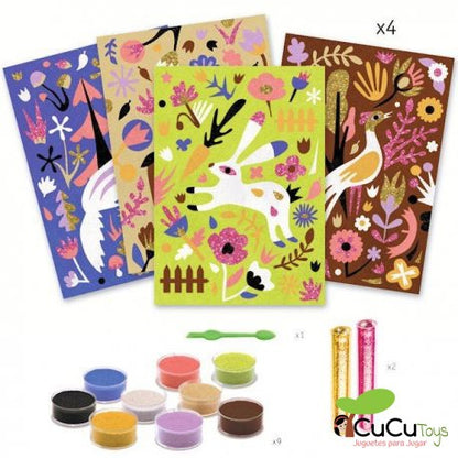 Areias Coloridas Maravilhas da Floresta, Brincadeira Criativa