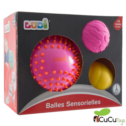 Pelotas de estimulación sensorial Fucsia-Rojo