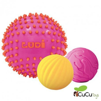 Pelotas de estimulación sensorial Fucsia-Rojo