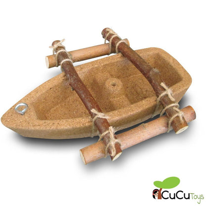 Barco de cortiça Haba Terra Kids, brinquedo de construção