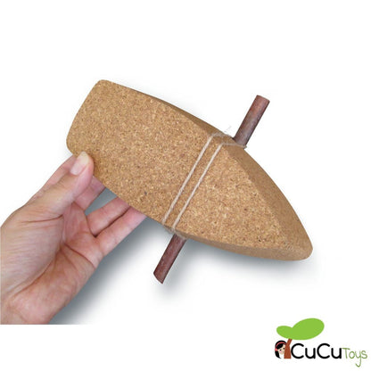 Barco de cortiça Haba Terra Kids, brinquedo de construção