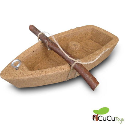 Barco de cortiça Haba Terra Kids, brinquedo de construção