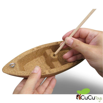 Barco de cortiça Haba Terra Kids, brinquedo de construção