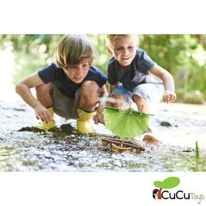 Barco de cortiça Haba Terra Kids, brinquedo de construção