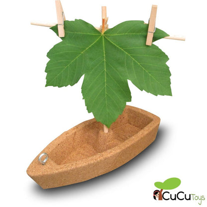 Barco de cortiça Haba Terra Kids, brinquedo de construção