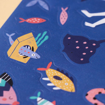 Sea - 100 repositionable Stickers