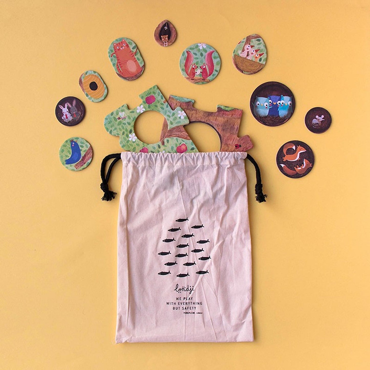 Mon petit Pommier, puzzle reversible árbol