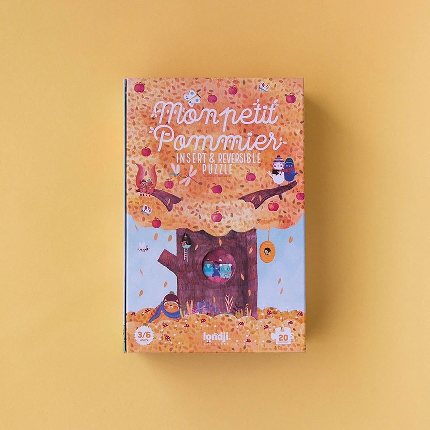 Mon petit Pommier, puzzle reversible árbol