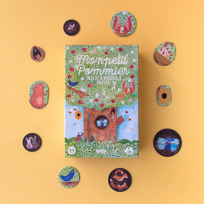 Mon petit Pommier, puzzle reversible árbol