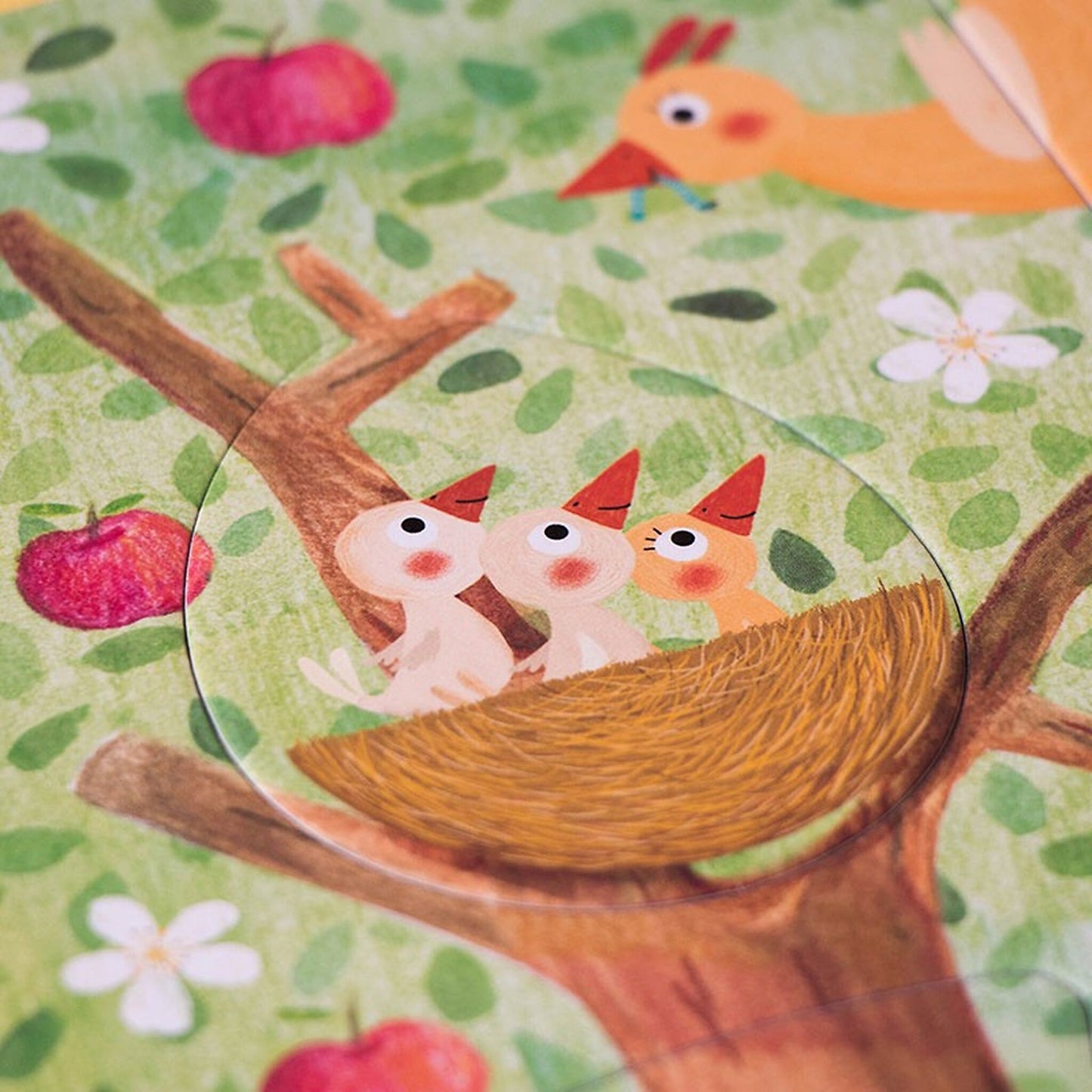 Mon petit Pommier, puzzle reversible árbol