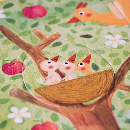 Mon petit Pommier, puzzle reversible árbol