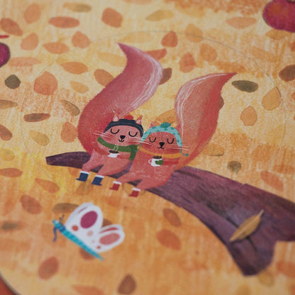 Mon petit Pommier, puzzle reversible árbol