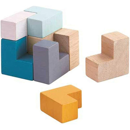 3D Cube Can, wooden puzzle