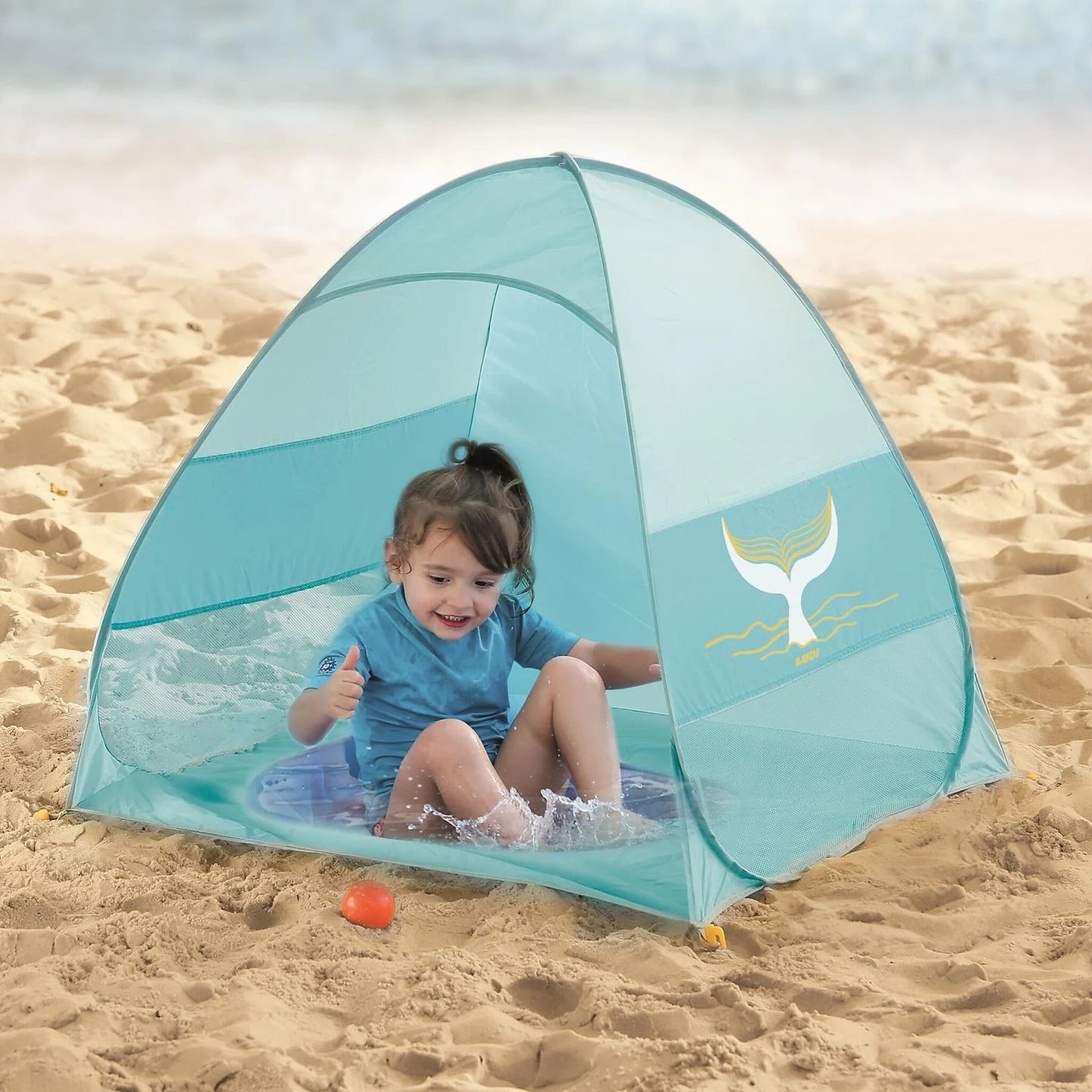 Tenda multifuncional Whale UV50+ com piscina
