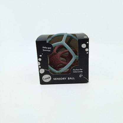 Mint Green and Burgundy Baby Sensory Balls