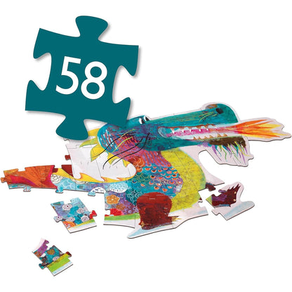 León el Dragón, puzzle gigante 58 pz