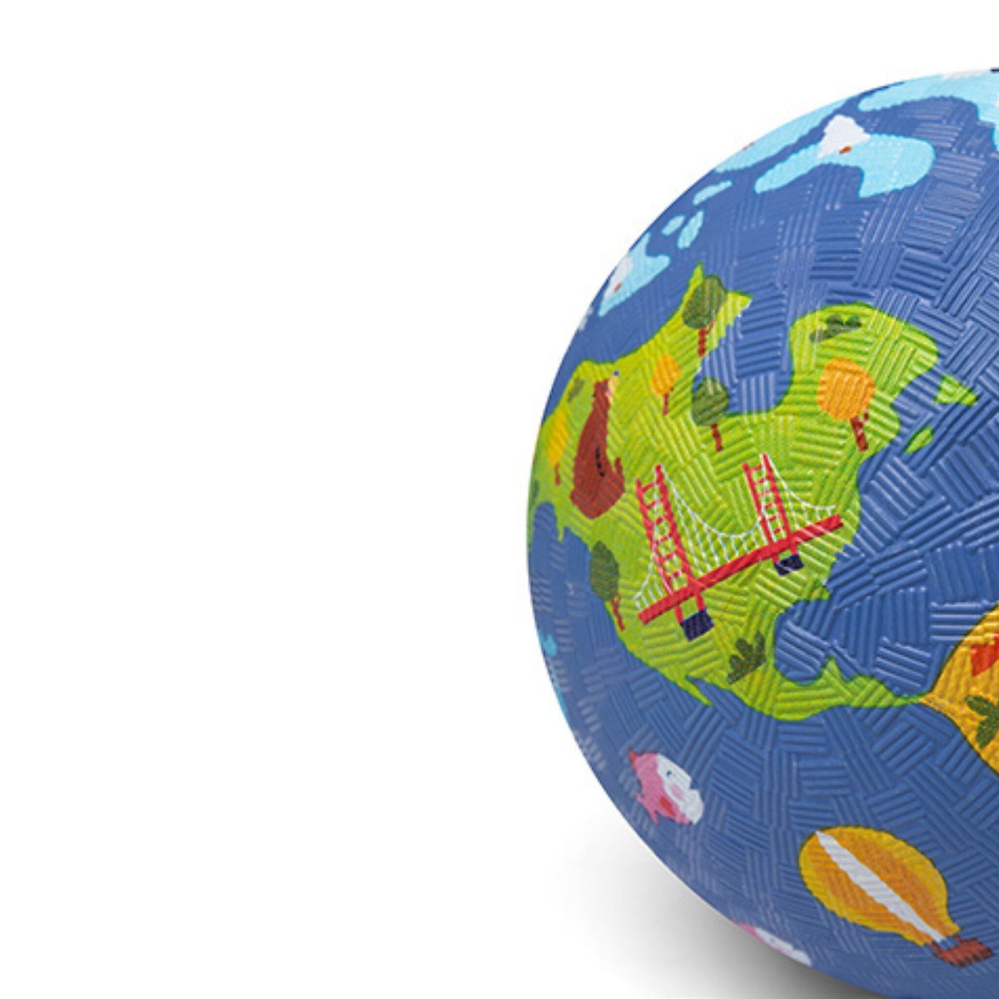 Pelota de caucho natural "Mundo"