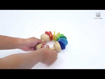 Chocalho de madeira, brinquedo musical