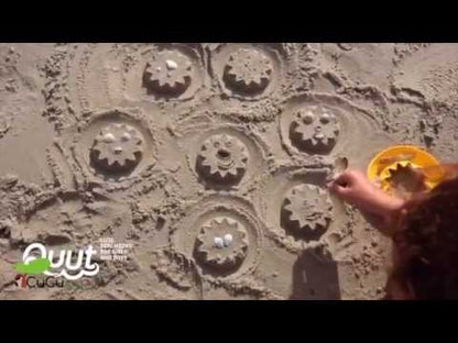 Corazón Amarillo, moldes mágicos, juguete de playa