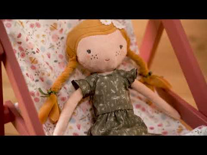 Cochecito de muñecas de madera