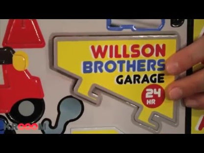 Toy Garage, recycled cardboard toy