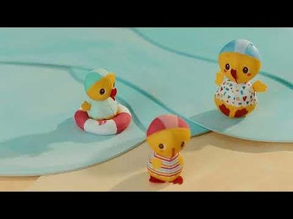 3 ducks by the water