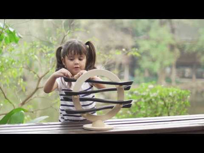 Curved Click Clack, eco-friendly wooden toy