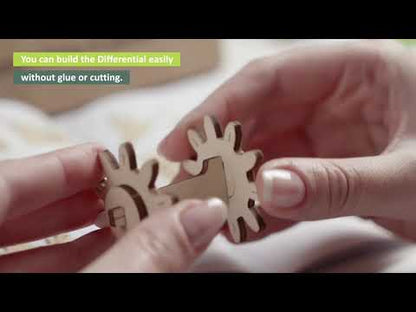 Laboratório STEM Diferencial, kit de madeira 3D