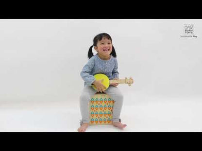 Banjolele, brinquedo de madeira com som