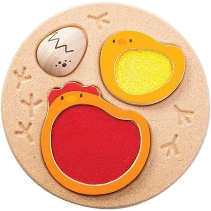 Puzzle chicks, wooden toy