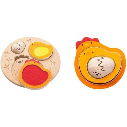 Puzzle chicks, wooden toy