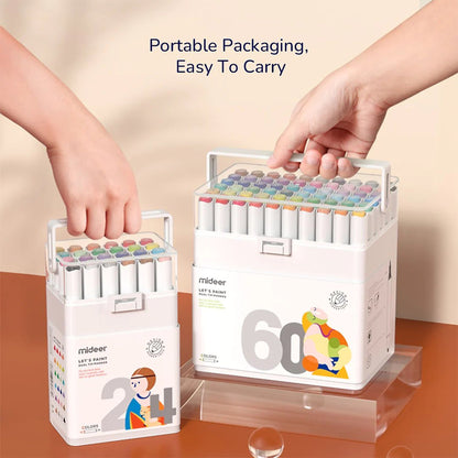 Dual-tip markers (24 colors)