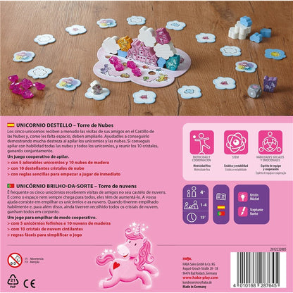 Unicornio Destello – Torre de nubes, juego de mesa