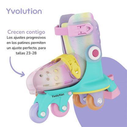 Patins Twista Rainbow Tamanho 23-28