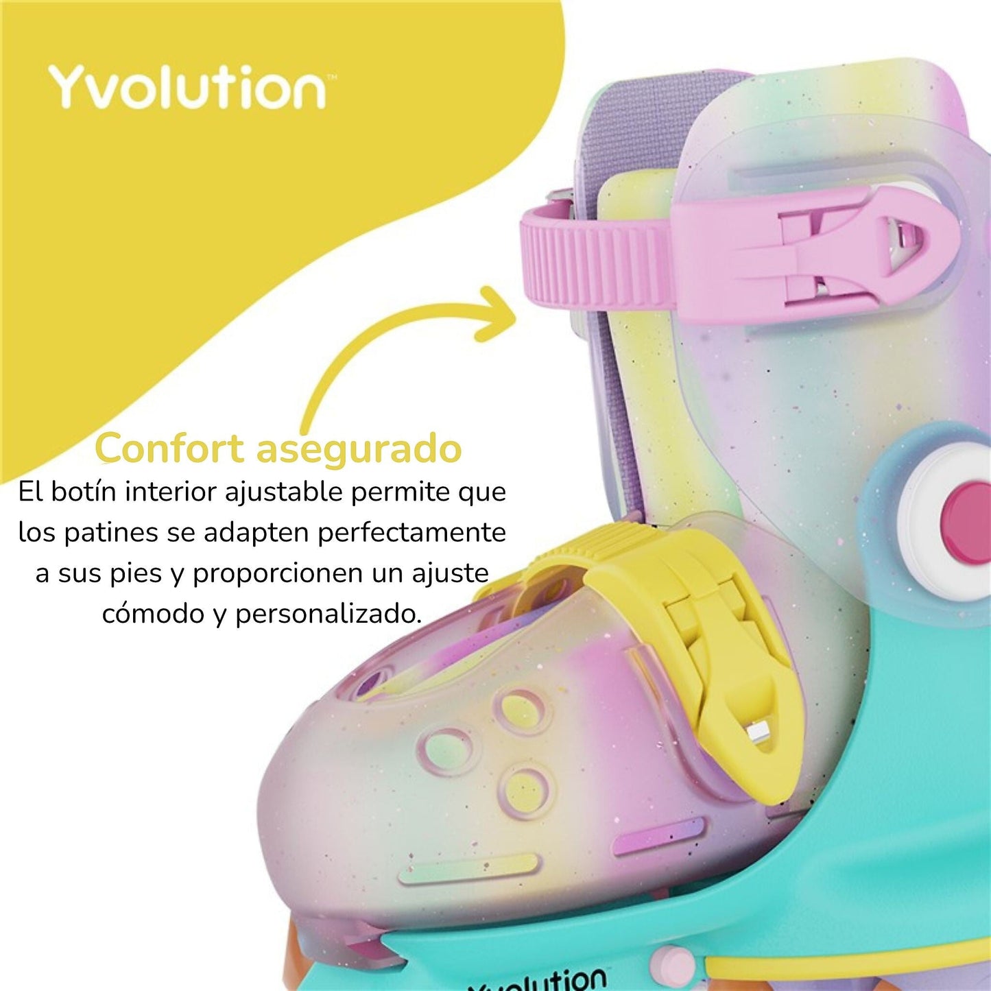 Patins Twista Rainbow Tamanho 30-34