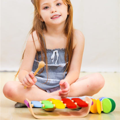 Xilofone de madeira, brinquedo musical